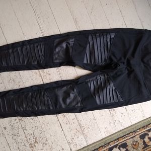 BLACK MOTO style leggings
